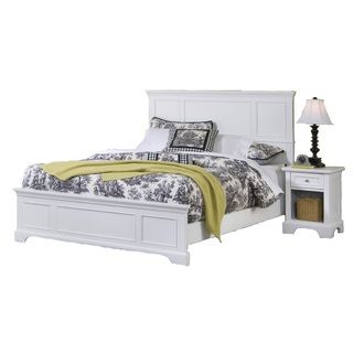 Home Styles Naples White King Bed And Night Stand White Size King