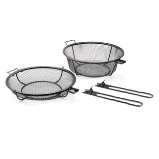 Non stick Chefs Jumbo Outdoor Grill Basket And Skillet