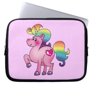 cute unicorn pony computer sleeve