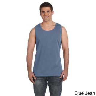 Comfort Colors Mens Ringspun Garment dyed Tank Top Blue Size XXL