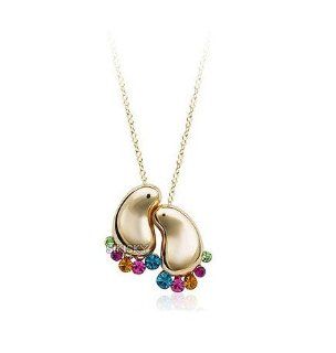 Charm Jewelry Swarovski Element Crystal 18k Gold Plated Multi color Little Feet Necklace Z#2884 Zg4e813d Jewelry