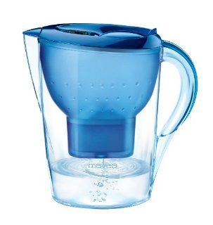 MAVEA 1009650 Marella XL 8 Cup Water Filtration Pitcher, Blue Pitcher Water Filters Kitchen & Dining