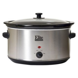 Elite Gourmet 8.5 qt. Oval Slow Cooker   Stainle
