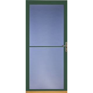 Pella Hartford Green Full View Tempered Glass Storm Door (Common 81 in x 32 in; Actual 80.78 in x 33 in)