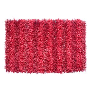 Sea Breeze Collection Red Shag Rug (27x45)