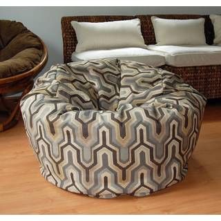 Ahh Products Illusion 36 inch Washable Bean Bag Chair Grey Size Large
