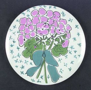 Sigma Everlasting Dinner Plate, Fine China Dinnerware   Pink & Blue Flowers,Blue