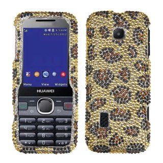 Asmyna HWM570HPCDM113NP Luxurious Dazzling Diamante Bling Case for Huawei Verge   1 Pack   Retail Packaging   Leopard Skin Cell Phones & Accessories