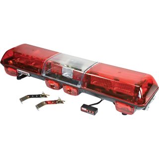 Wolo Infinity 2 Strobe Roof Mount Light Bar —  25 Total Lights, Red Lens, Model# 7510-R  Light Bars