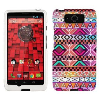 Motorola Droid Ultra Maxx Aztec Andes Bright Pink Purple Pattern Phone Case Cover Cell Phones & Accessories