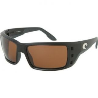 Costa Permit Polarized Sunglasses   Costa 580 Glass Lens Matte Black/Copper, One Size Clothing
