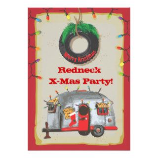 Redneck Christmas Party Invitations