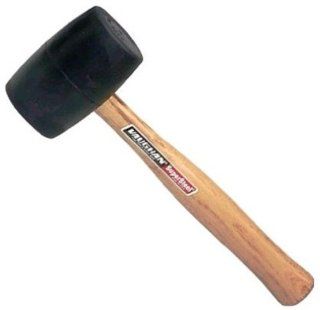 Vaughan 574 31 RM2B Solid Rubber Mallet with 2 1/4 Inch Face Diameter, Black    