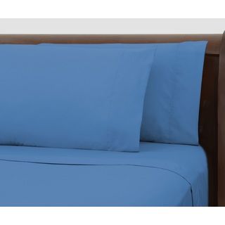 Pegasus Home Fashions Bright Ideas Blue Wrinkle resistant Sheet Set Blue Size Twin