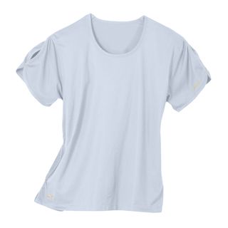 Iguanamed Womens Cloud Blue Eco chic Tulip 2 pocket Top