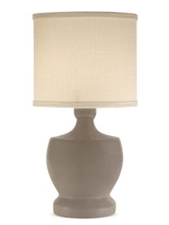 Fleur de Lis Table Lamp (Warm Grey) by Thumprints