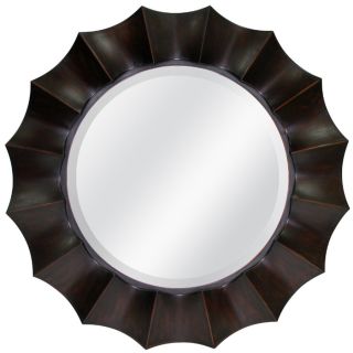 allen + roth 29.875 in x 29.875 in Oil Rubbed Bronze Round Framed Wall Mirror