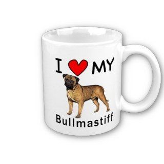 I Love My Bullmastiff Coffee Mug  