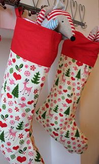scandinavian christmas stocking by the forest & co