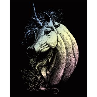 Holographic Foil Engraving Art Kit 8x10 proud Unicorn