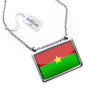 Necklace "Burkina Faso Flag"   Pendant with Chain   NEONBLOND NEONBLOND Necklace Jewelry