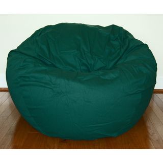 Ahh Products Dark Green Cotton Twill 36 inch Washable Bean Bag Chair Green Size Large