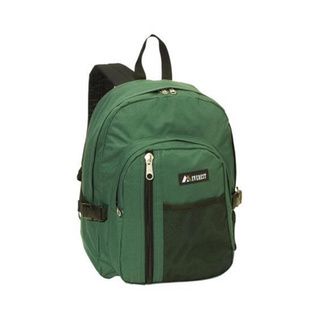 Everest Green Backpack With Front Mesh Pocket