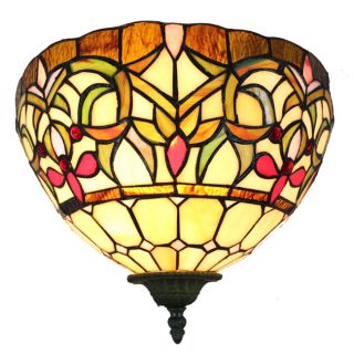 Amora Lighting Tiffany Style 1 light Wall Lamp