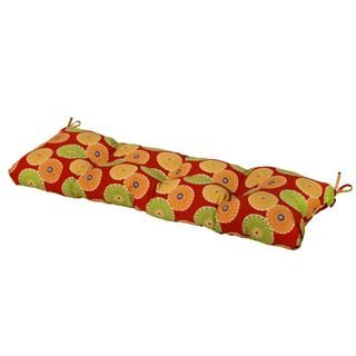 51 inch Outdoor Flowers On Red Bench Cushion