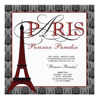 Paris Prom Invitations