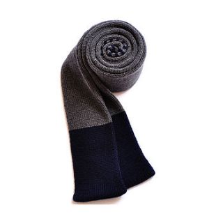 skinny colourblock/stripe accent scarf by skinny scarf