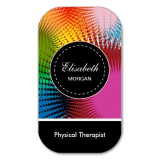 Physical Therapist  Colorful Abstract Pattern Business Card
