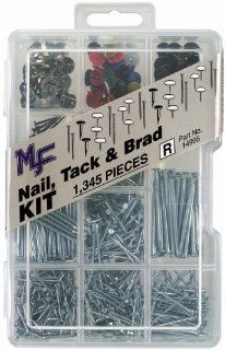 Midwest Fastener Corp 14995 Nail, Tack, and Brad Assortment Kit    