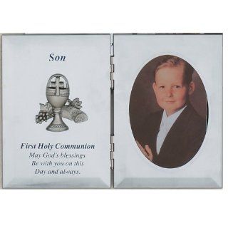 5X7" SON FIRST COMMUNION PLAQUE PHOTO FRAME  