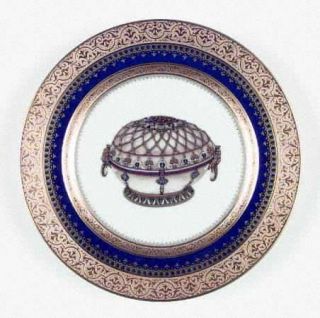 Faberge Imperial Heritage Cobalt Blue Salad Plate, Fine China Dinnerware   Cobal