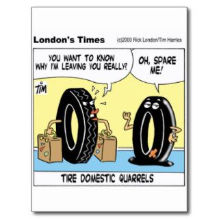 Tire Domestic Issues Funny Gifts Tees Collectibles Post Cards