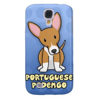 Blue Cartoon Portuguese Podengo Galaxy S4 Cases