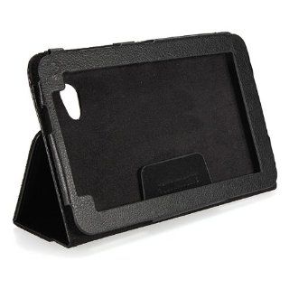 black PU Leather 7" Tablet PC Stand Case cover for Samsung Galaxy Tab P6200 P6210 Cell Phones & Accessories