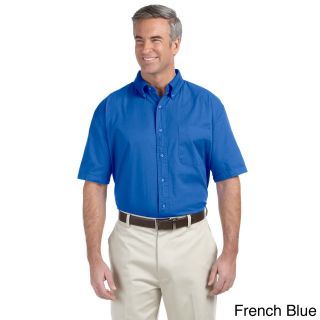 Devon and Jones Mens Short Sleeve Titan Twill Shirt Blue Size XXL