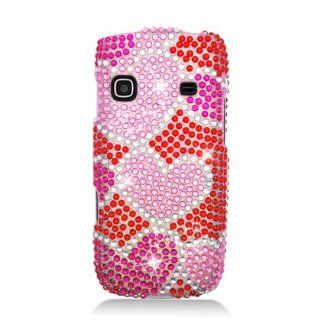 AM REPLENISH M580 FULL DIAMOND HOT PINK W/ MULTI PINK HEARTS Cell Phones & Accessories