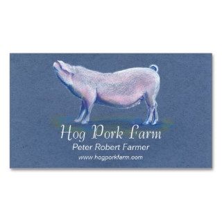 Pig swine hog farmer business card