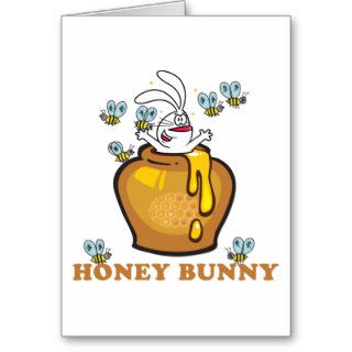 Honey Bunny Easter Greeting Card