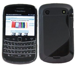 iTALKonline BlackBerry 9900 Bold Touch Slim Grip S Line TPU Gel Case Soft Skin Cover   Black Cell Phones & Accessories