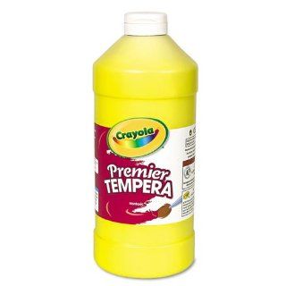Crayolaamp;reg;   Premier Tempera Paint, Yellow, 32 oz   Sold As 1 Each   Break resistant plastic bottles have an easy dispensing pouring spout.
