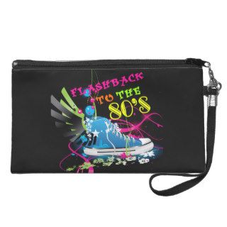 Flashback To The 80's Neon Sneaker Wristlet Clutch