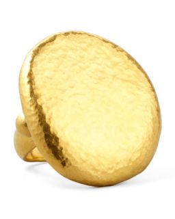 Pebble 24k Gold Large Ring   Gurhan