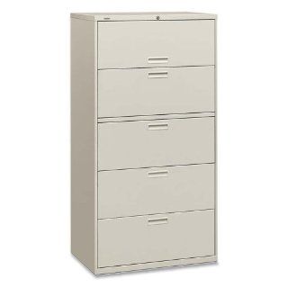 HON 585LQ 500 Series 36 by 67 by 19 1/4 Inch 5 Drawer Lateral File, Light Gray   Lateral File Cabinets