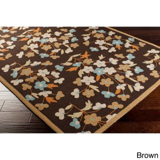 Paule Marrot Cannes Hand hooked Contemporary Floral Rug (33 X 53)