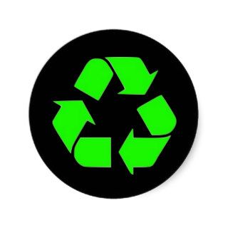 Recycle Round Stickers