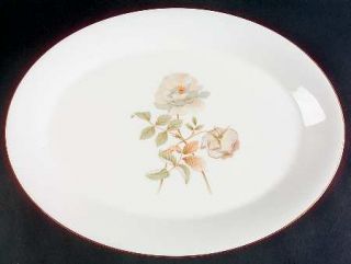 Royal Doulton Yorkshire Rose 16 Oval Serving Platter, Fine China Dinnerware   W